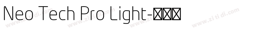 Neo Tech Pro Light字体转换